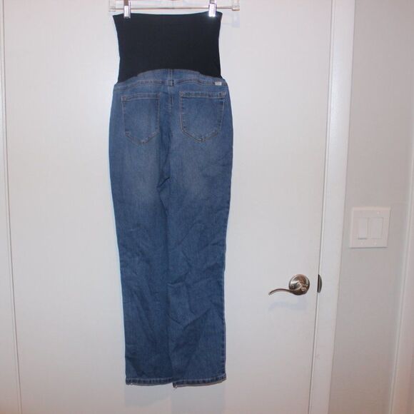 1822 Denim Black & Blue Maternity Boyfriend Denim Jeans Women's Size 6/28 - Picture 5 of 7
